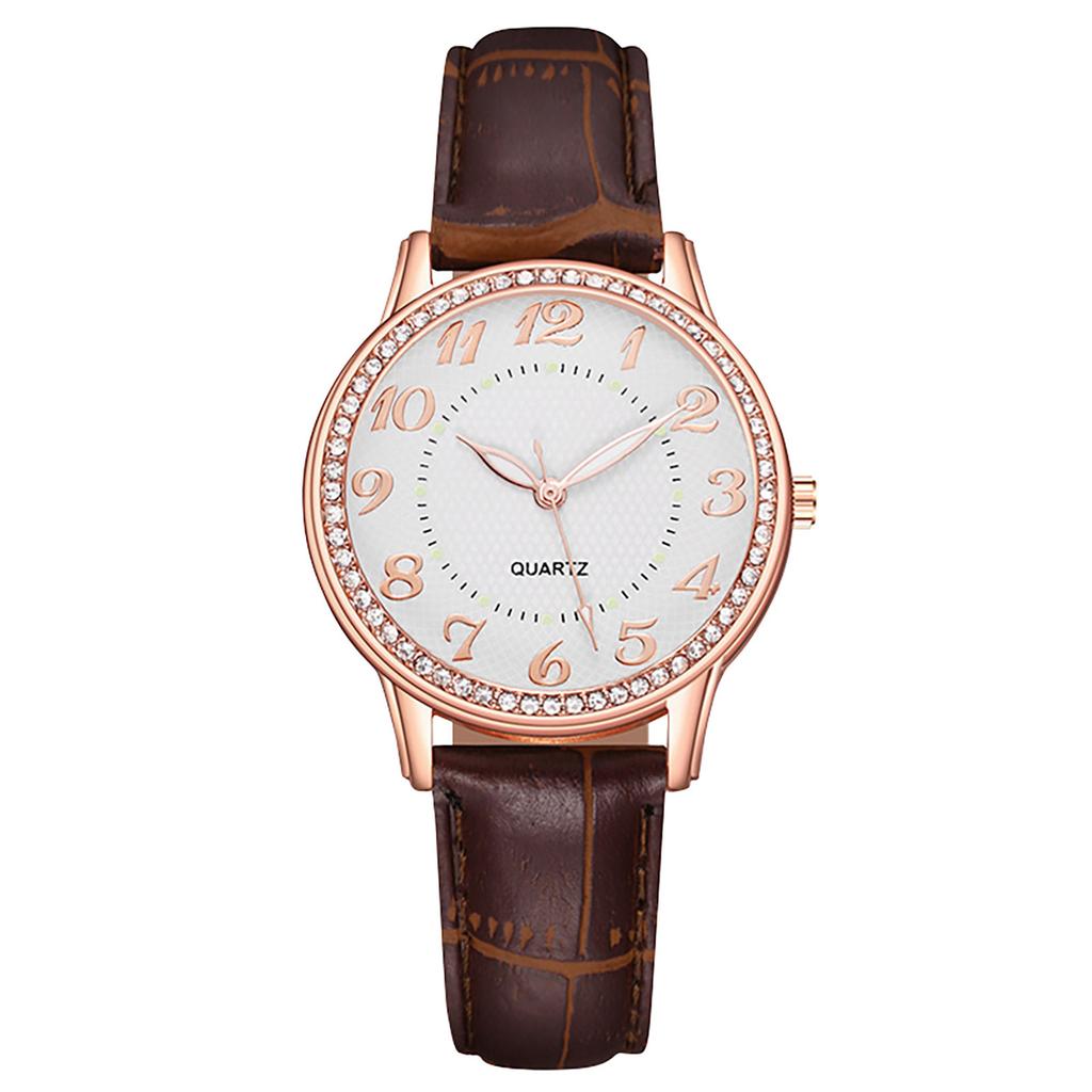 Diamond Inlaid Luminous Watch Women's Belt Women's Watch Quartz Watch Watch