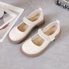 Кожаная обувь для девочек Весенне-осенние туфли-одинарки Маленькие кожаные туфли Британские туфли для выступлений Мягкая подошва Детская обувь
