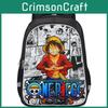 Мультяшный рюкзак One Piece с Луффи для детей Просторный и прочный дизайн