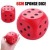 Color Big Dice Soft Length 6cm Finger Training Sponge Dice Pressure Relief Point Dice Anti Stress