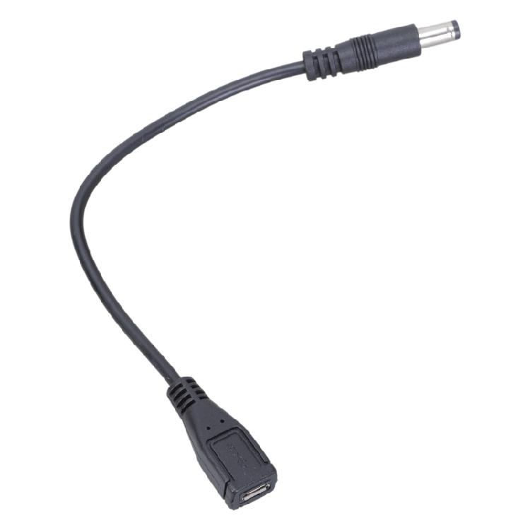 Кабель-удлинитель питания 5VDC MicroUSB на 5525 22AWG 3A Адаптерный кабель 0,2 м