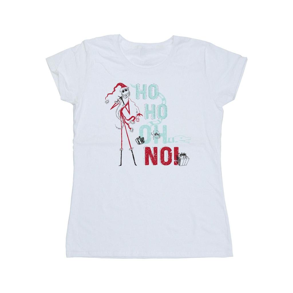 Disney Womens/Ladies The Nightmare Before Christmas Ho Ho No Cotton T-Shirt