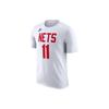 Nike Мужская футболка с коротким рукавом NBA Brooklyn Nets Kyrie Irving Белая/Красная Уличная одежда DV6859-105