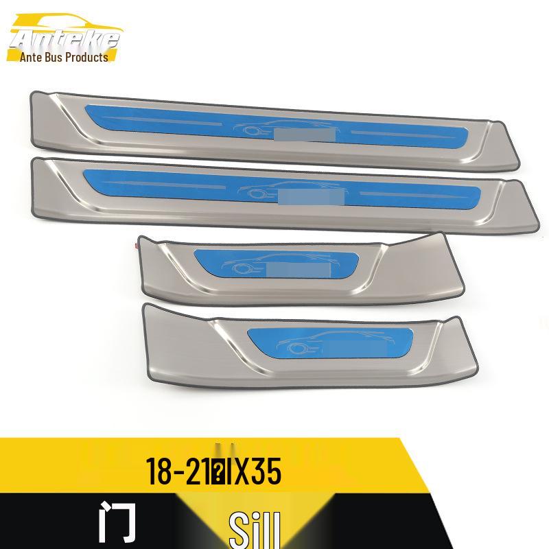 18-21 IX35 Stainless Steel Anti-Scratch Scuff Sill Strips