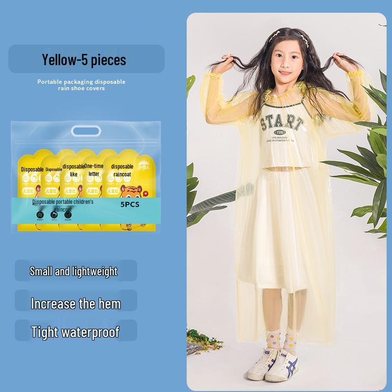 Портативные водонепроницаемые толстые прозрачные одноразовые бахилы - индивидуально упакованы для использования на открытом воздухе