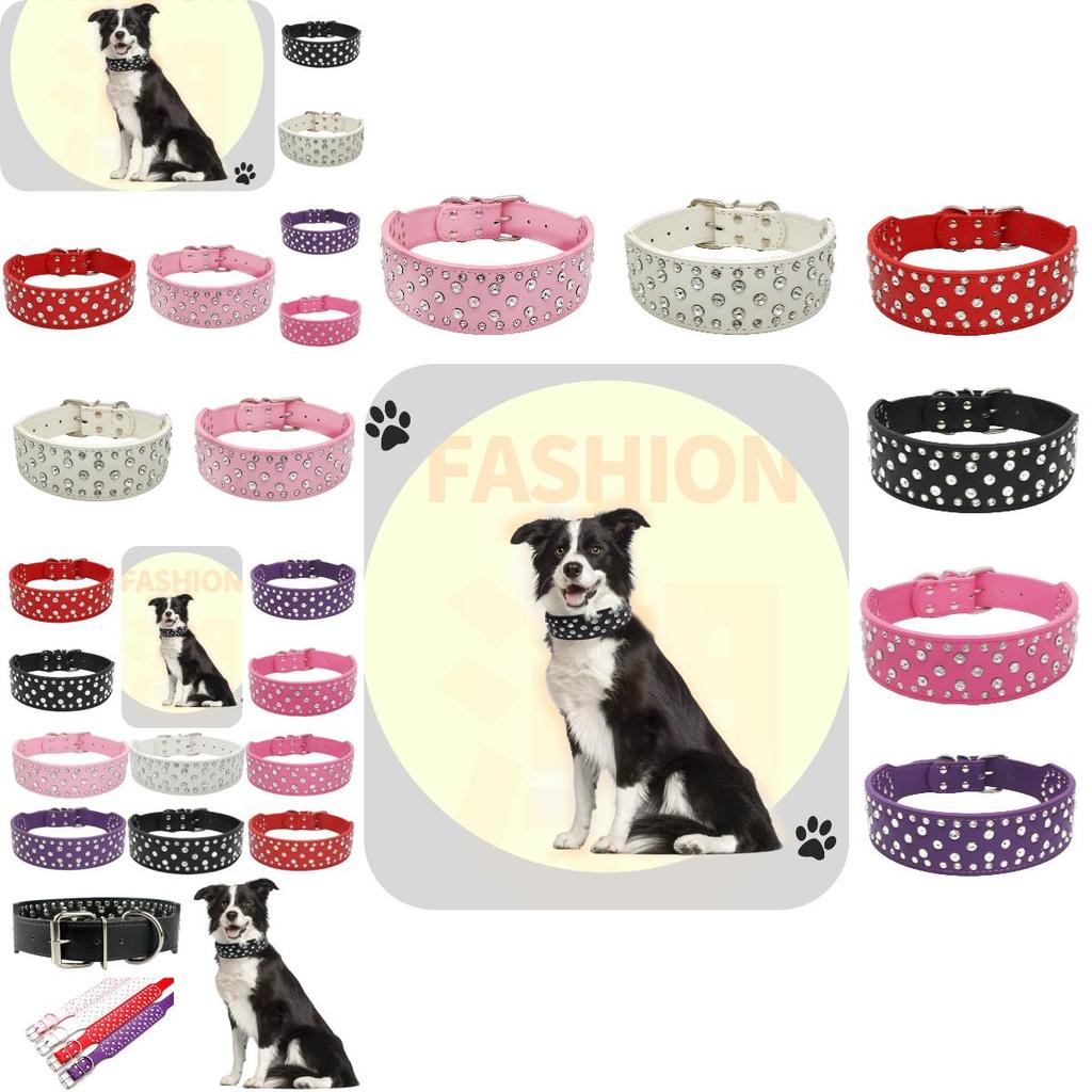 Расширяющаяся цепочка-ошейник для питомца с великолепным дизайном из страз, доступны различные цвета