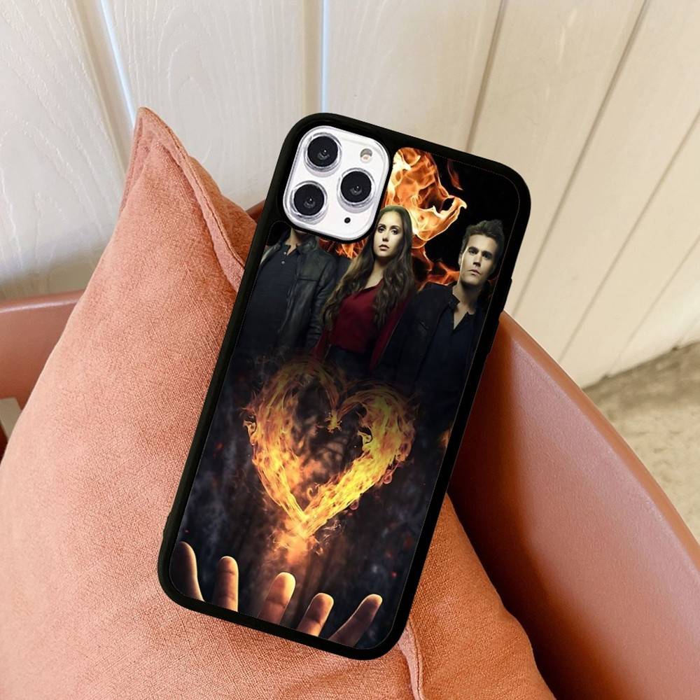 T-V-Дневники вампира Чехол для телефона iPhone 17 16 15 14 13 Pro 12 11 Pro Max Жесткий PC+TPU Задняя крышка