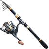 Комбинированная телескопическая удочка и катушка Портативная удочка из углеродного волокна с набором спиннинговых катушек 11BB