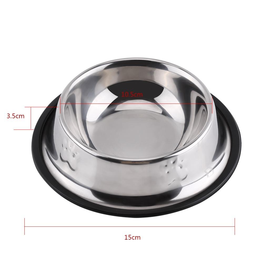 Anti-tip Dog Feeder Rustproof Pet Drinking Bowl Smooth Surface Pet Dinner Bowl  Pet Dining Use
