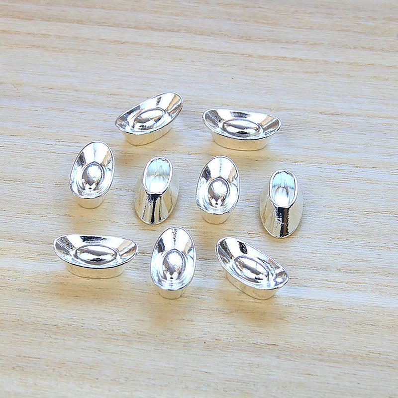 5Pcs Ingot Gold Chinese Yuan Bao Wealth Golden Statue Ingots Decor Ornament Decorative Year Bar Lucky Money Prosperity Figur