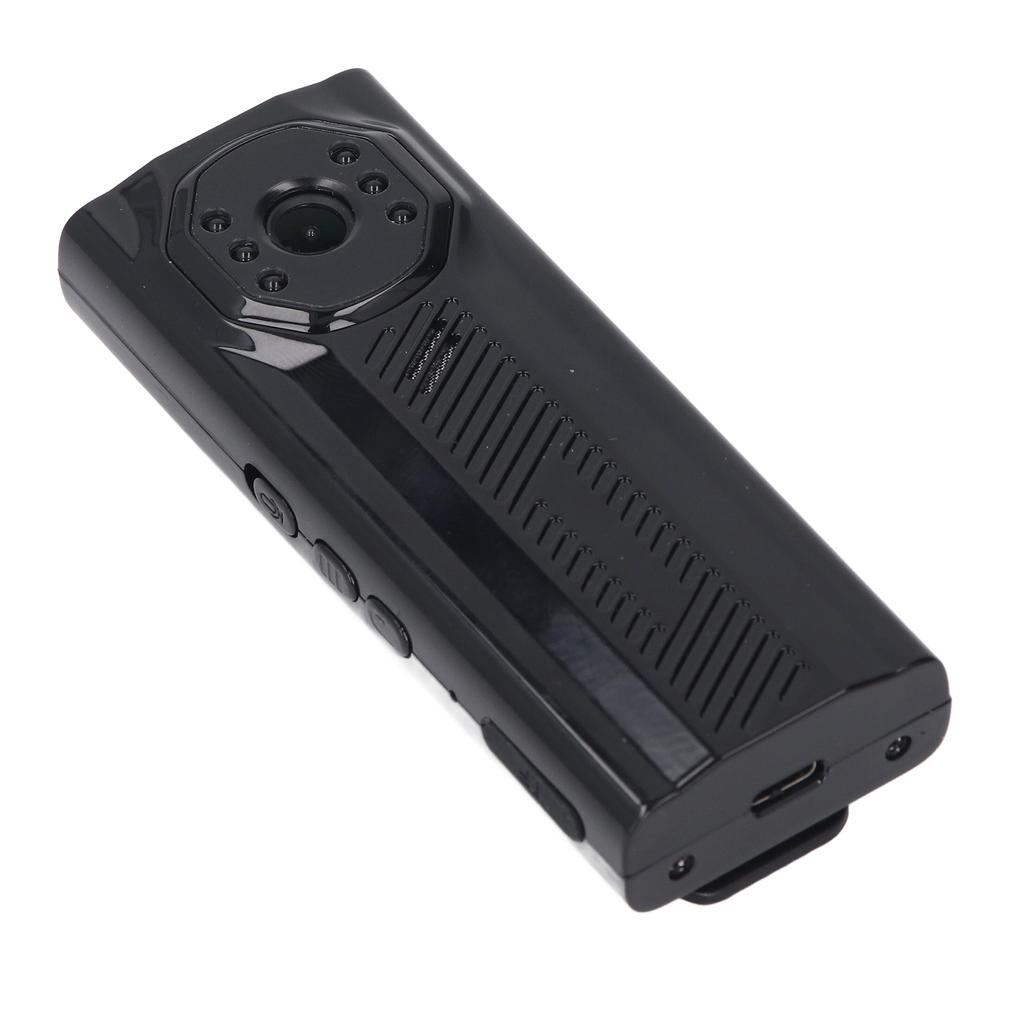 4K Body Mounted Camera with Back Clip Infrared Night Vision Loop Recording Wearable Camcorder DV