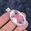 Pink Kunzite Gemstone Handmade 925 Sterling Silver Jewelry Pendant 2.01" M-3246