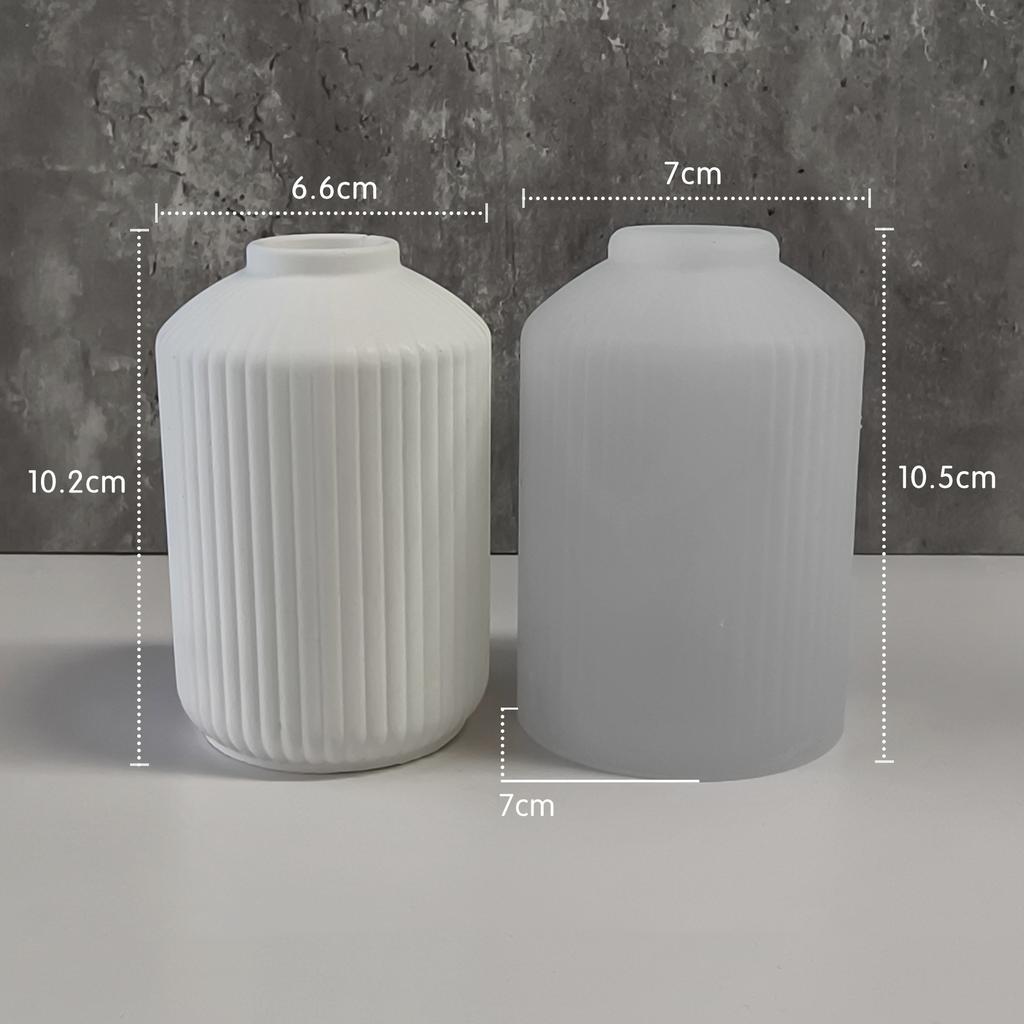 Полоски Ваза Силиконовая Форма DIY Гипсовая Ваза 3D Украшения Формы Эпоксидная Штукатурка Бетон Цветочный Горшок Форма Садовое Украшение