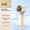 Ручной вентилятор с цифровым дисплеем на базе, 100-скоростной регулятор, мощный воздушный поток, низкий уровень шума, перезаряжаемый портативный персональный охлаждающий вентилятор