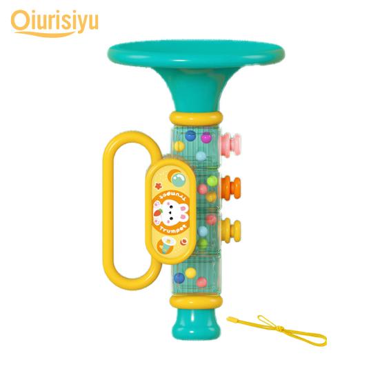 Funny Mini Music Enlightenment Round Edges Performance Prop Blowing Toy for Children Trumpet Toy