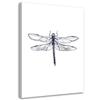 Печать на холсте, Нарисованная стрекоза