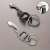 6 In 1 Keychain Pocket Tool for Bottle Opener Screwdriver Ruler Wrench Bit Driver File Portable Design Camping Accessories