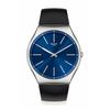 Swatch FORMAL BLUE 42 Skin Irony Watch, Black, SS07S125