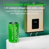 PUJIMAX D 1.5V Li-ion Rechargeable Battery 10000mWh Type-C 2Pcs