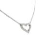[L2038] - White 'Love' Silver Necklace