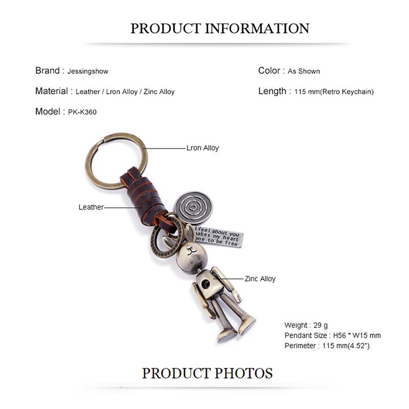 Винтажный бронзовый рюкзак с гравировкой в виде робота, автомобильный брелок, аксессуары, модный подарок