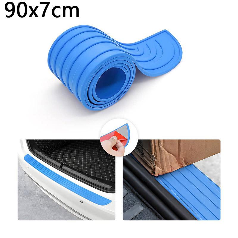 Универсальная защита заднего бампера автомобиля, мягкая клейкая пластина из ПВХ, защита багажника от царапин, накладка на порог, защитная кромка