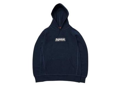 Толстовка с капюшоном Bandana Box Logo Темно-синяя