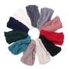 Новый полиэстеровый зимний теплый шерстяной тюрбан эластичная повязка на голову вязаная крючком повязка на голову