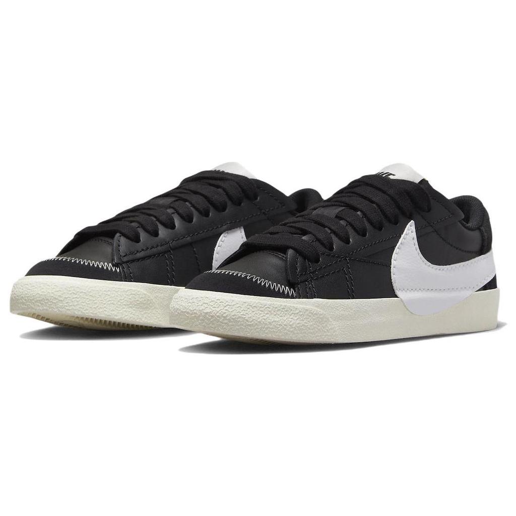 Nike Женский блейзер Low '77 Jumbo 'Черно-белый' (женские размеры) Черные / Белые Скейтбордические Кроссовки FD9858 001