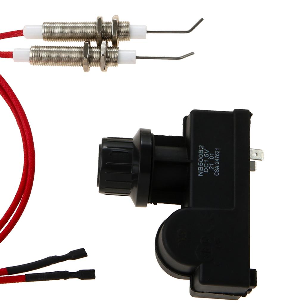 4pcs/1kit Gas Grill Igniter Push Button Control Automatic Switch Ignition AA Battery with Electrode Spark Replace Spirit Ignitor