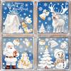 New Christmas Snowflake Static Wall Stickers Decoration Mirror Door Stickers Showcase Christmas Decorative Stickers