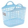 Sanko Plastic Laundry Basket, Beat Basket No. 2, Pastel Blue