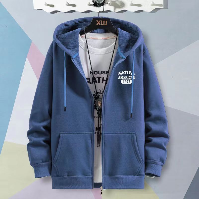 Men's Hoodies Winter Casual Hoodies Men's Tops Fashion Oversize Zipper Sports Print Men's Hoodies