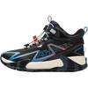 Li Ning Детская уличная легкая забавная приключенческая мягкая удобная нескользящая амортизация поддержка полувысокие уличные кроссовки детская обувь черная YKEU012-1