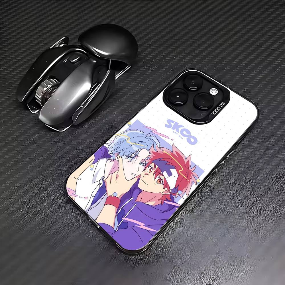Чехол для телефона S-SK8 Аниме The InfinityS Для iPhone 17, 16, 15, 14, 13, 12, 11 Plus, Pro Max Цветной Посеребренный Внутренний Чехол
