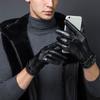 1 пара поддержки запястья мужские перчатки с полной ладонью для сенсорного экрана телефона ветрозащитные зимние теплые