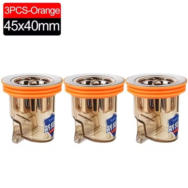 6/3/1PCS Gravity-Induction Floor Drain-Core Toilet Deodorant Anti-Odor No Smell Bathroom Toilet Sewer Shower Drain for Bathtub