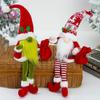 With Full Beard Sitting Long-legged Gnomes Old Man Ornament Plush Dwarf Doll Toys  Birthday