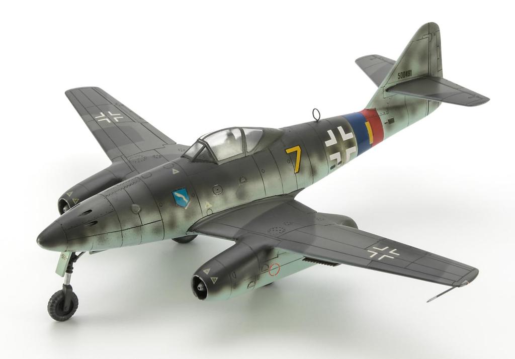 Hasegawa Пластиковая модель истребителя Messerschmitt 02532 1/72 Me262A-1a «7-е крыло»