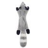 Plush Animal Dog Chew Toy with 2 Racoon Squeakers