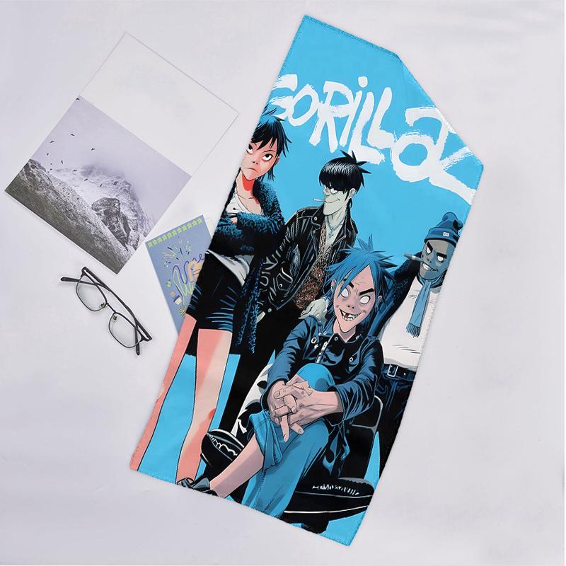 Gorillaz Fashion Beach Towel: Ideal for Summer Adventures Soft, absorbent and quick drying suitable for swimming and bathing