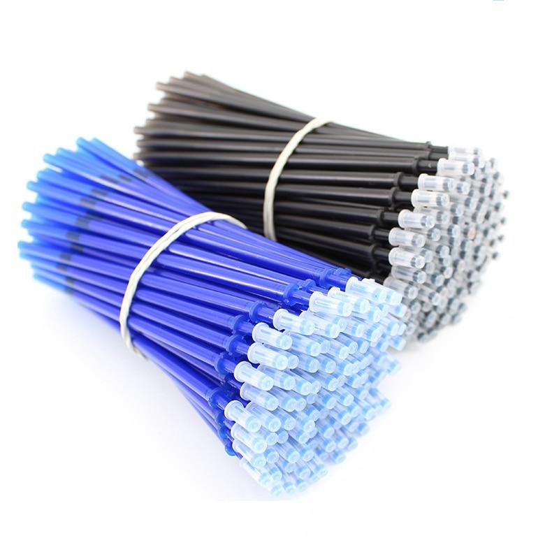 50 шт./лот, стержни для стираемой гелевой ручки, 0,5 мм, офисная школьная стираемая ручка, моющаяся ручка, цветные стираемые чернильные ручки, канцелярские принадлежности