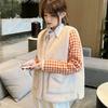Fur Vest Female Winter Zipper Leisure Cotton Sleeveless Solid Color Top Coat Vest