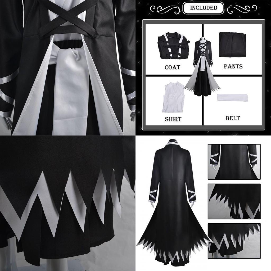 Authentic Bleach Kurosaki Ichigo Robe Cosplay Costume Halloween Carnival Role Play