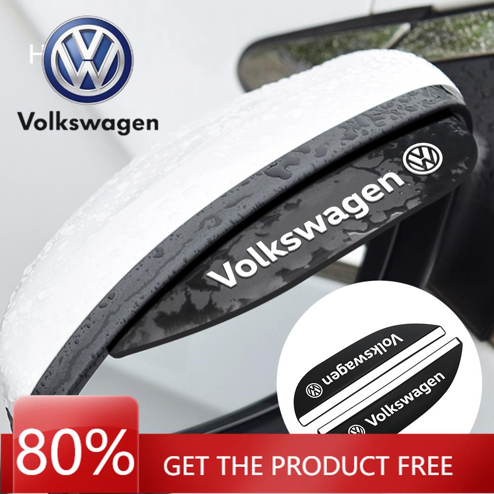 Для VOLKSWAGEN VW 2 шт. Автомобильная наклейка на зеркало заднего вида Силиконовый козырек от дождя для Volkswagen Passat Tiguan Golf Bora Jetta Scirocco