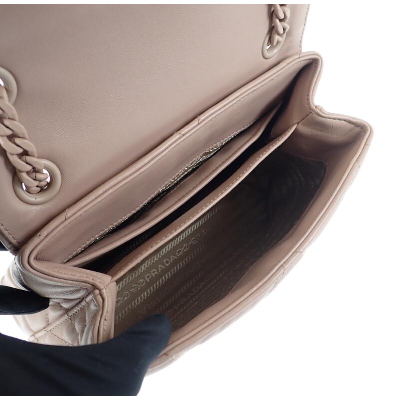 Prada 1BD233 Сумка через плечо розово-бежевая Женская