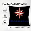 J-JEANNEAU logo Cushion Cover Pattern Printed Pillowcase for Living Room Sofa Cushion Cover & Bedroom Decor
