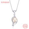 Линдон Стерлингового Серебра 925 Классическое Женское Ожерелье Кулон Циркон Модный Подарок