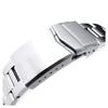 22mm Metal Watch Band Stainless Steel Oyster Bracelet V Clasp for Seiko Diver SKX011 and More SKX007, SKX009,
