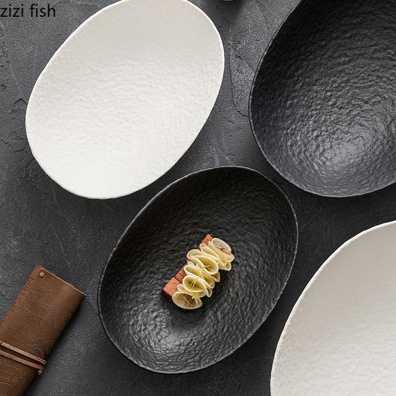 Четырехногая керамическая тарелка для фруктов, обеденная тарелка, тарелки для конфет, салатница, десертная миска, суповые тарелки, блюдо для димсамов, диск-подставка